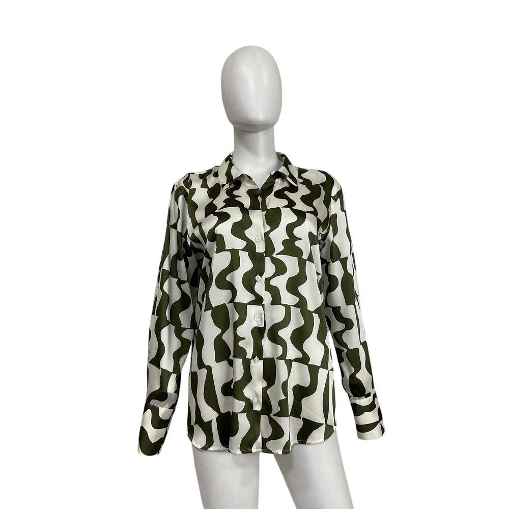 Rails 'Ledger' Green Polyester Top Size M - image 2